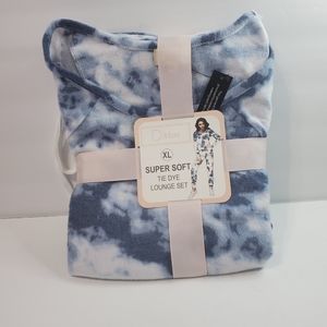 Dittos Blue Tie Dye Super Soft Pijama Set